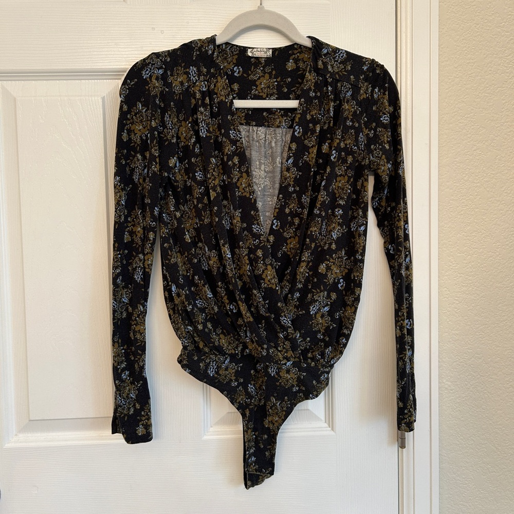 Free People deep V bodysuit